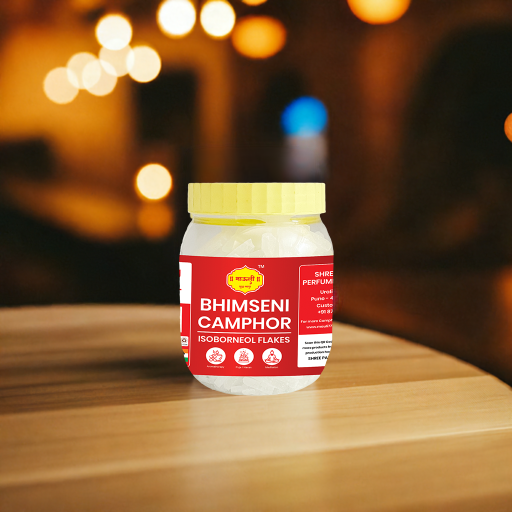 Mauli 777 Bhimseni Camphor 250g Premium Jar-new